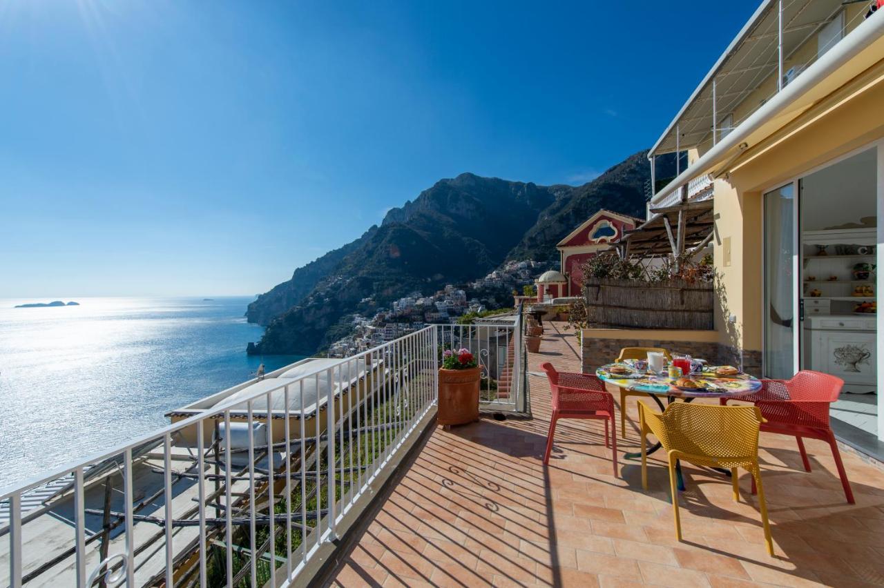 Villa Le Ali Sul Mare,Near Elevator, Few Steps,Parking Positano Exterior foto
